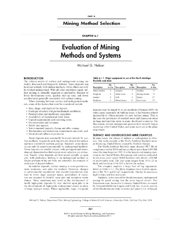 Libro Sme Mining Engineering PDF | PDF