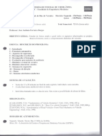 Materia FDV - Fenômenos de Dinâmica Veicular, ministrado na Federal.
