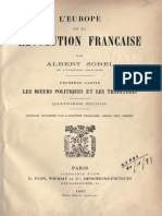 Sorel Albert - L'Europe Et La Révolution Française 1 Les Mœurs Politiques Et Les Traditions PDF