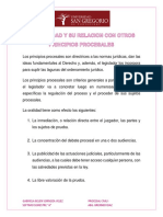 La Oralidad y Su Relacion Con Otros Principios Procesales