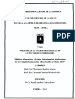 Habitos Alimenticios en Adolescentes PDF