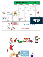 December Calendar 2018