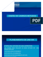 Diseño de Caminos Metodos