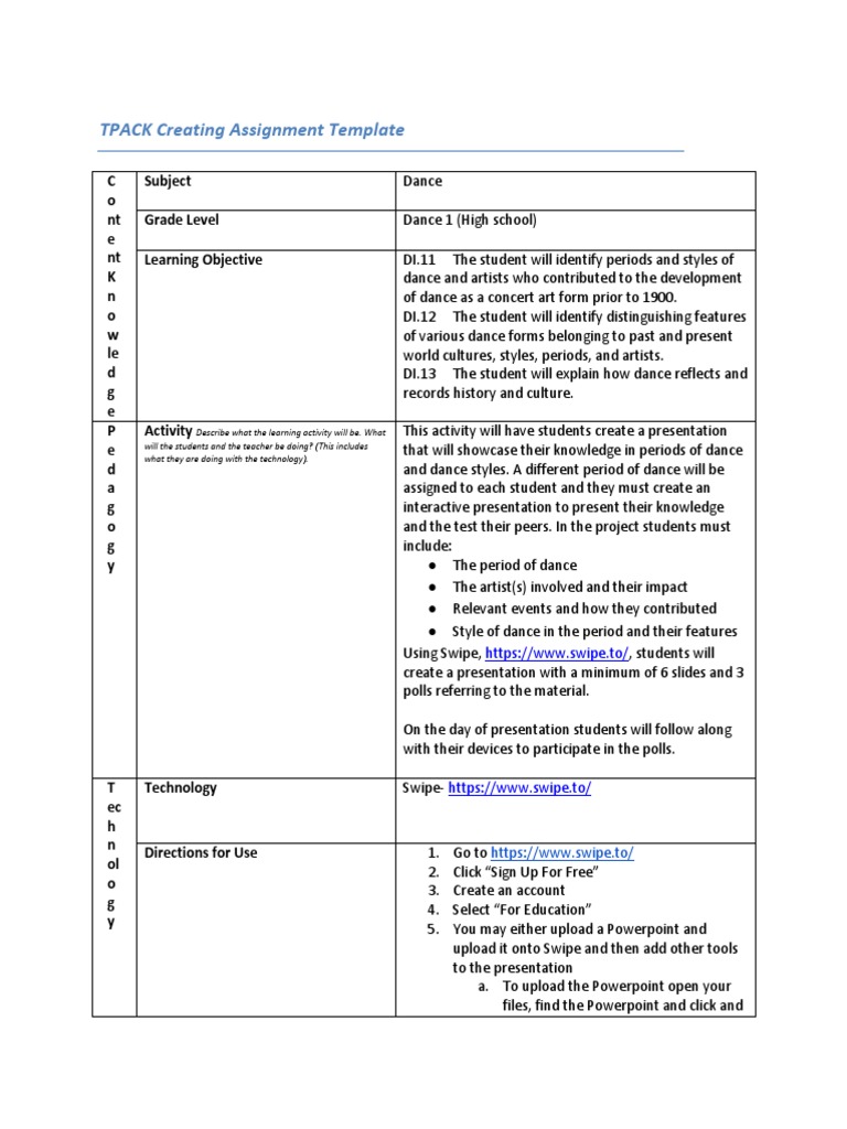 Dance History Presentation Template | PDF | Microsoft Power Point | Dances
