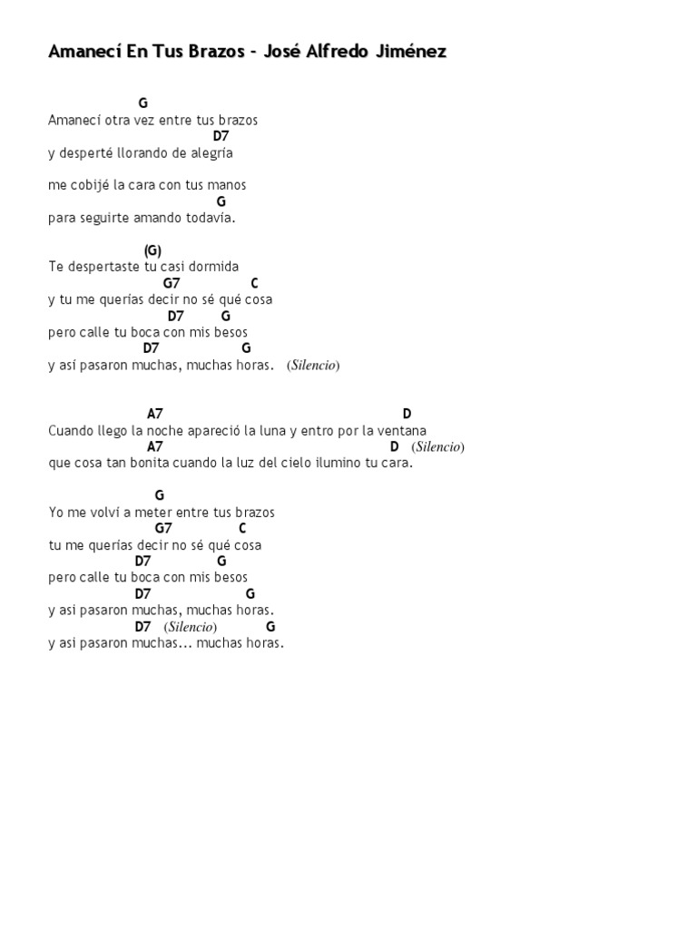 José Alfredo Jiménez Amanecí en Tus Brazos PDF Entretenimiento