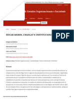 EDGAR MORIN, CHANLAT E INSTITUCIONALISTAS _ Farol - Revista de Estudos Organizacionais e Sociedade