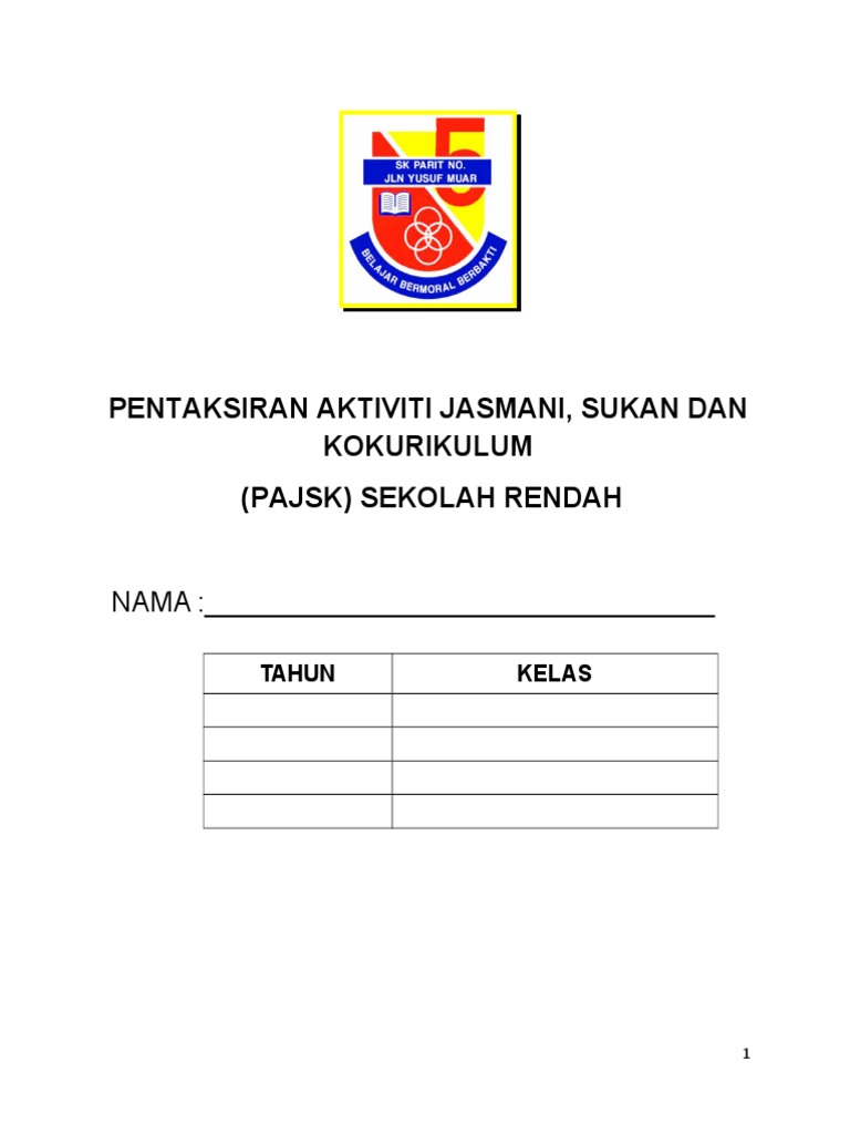 Buku Rekod Pajsk Pdf