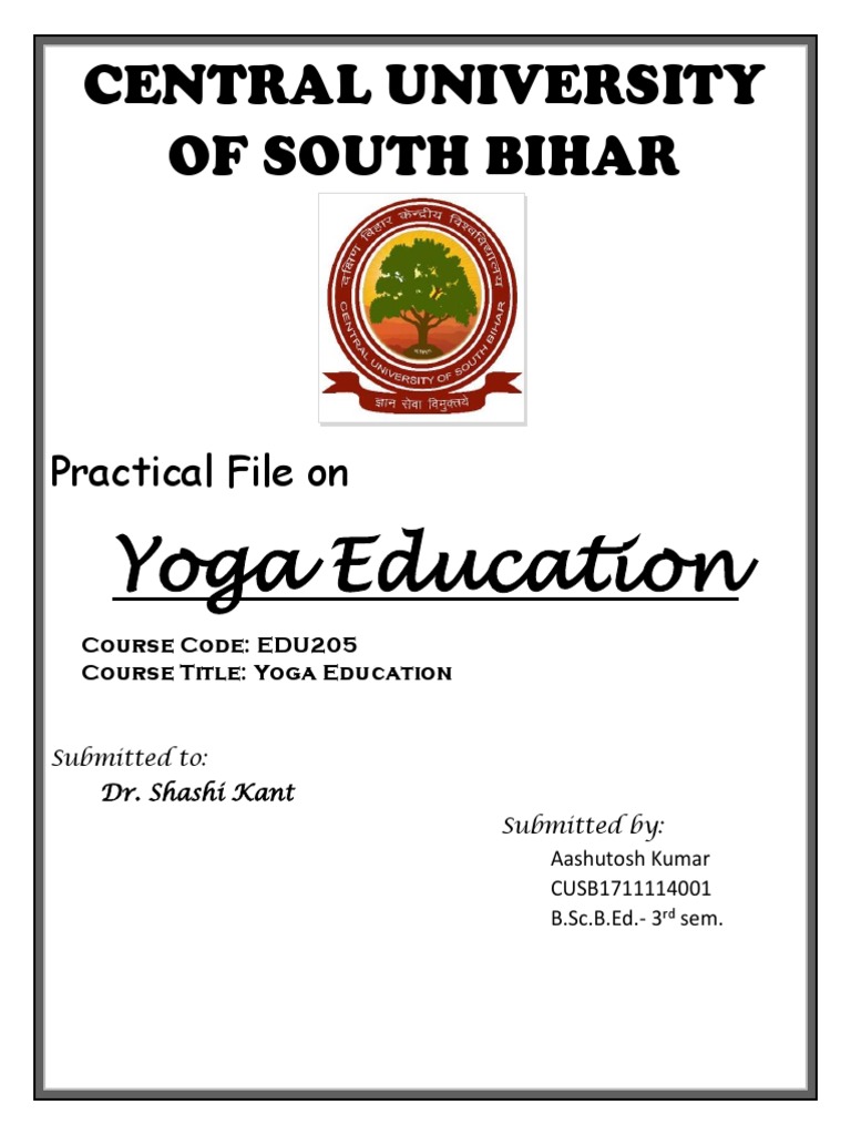 Yoga Education Front Page