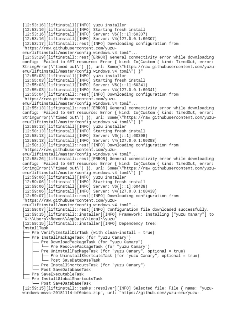 Yuzu Installer and Configuration Errors | PDF | Utility Software ...