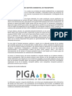 Sistema de Gestión Ambiental de Transporte