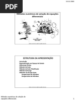 Métodos Numéricos de Solução de Equações Diferenciais