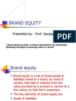 Brand Equity & Branding