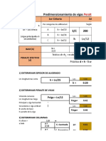 Predimensionamiento de Losas Vigas y Columnas