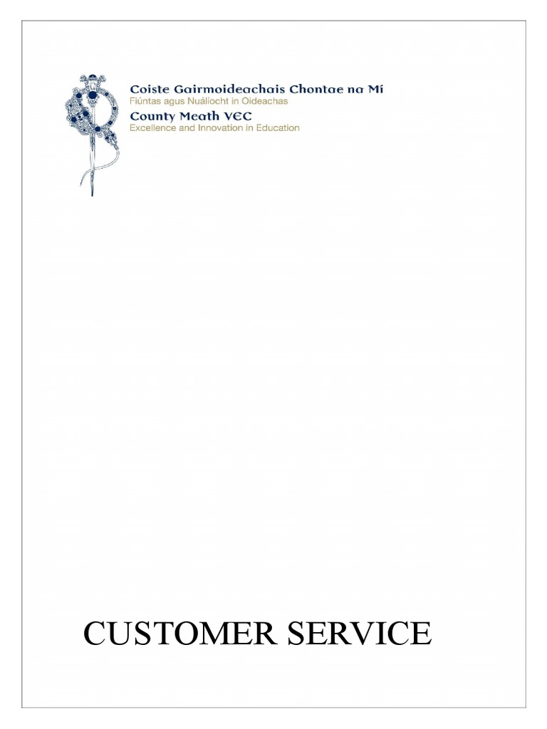 Microsoft Word - Customer Servicer Plan | PDF | Accessibility | Irish ...