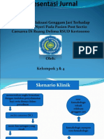 Pengaruh Relaksasi Genggam Jari Terhadap Penurunan Nyeri Pada Pasien Post Sectio Caesarea