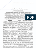 Photochemical Reactions of Dyes in Solution With Different Substrates