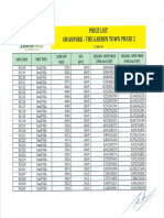 Pricing List VIP Event 22.11