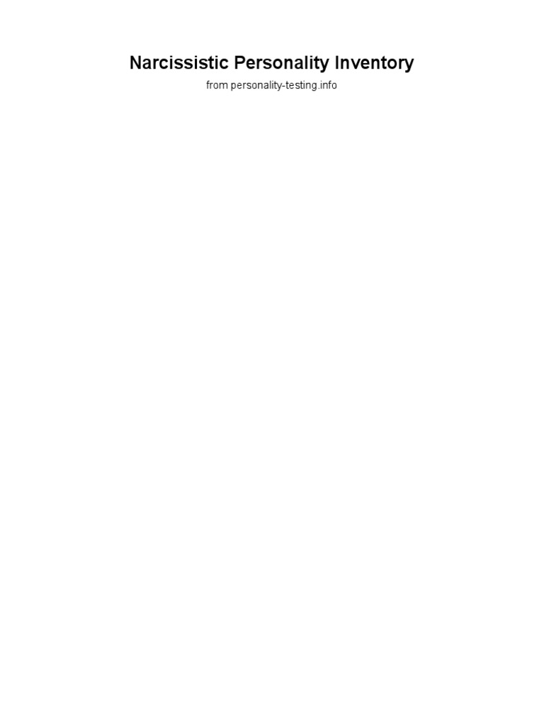 narcissistic-personality-inventory.pdf | Psychological Concepts ...