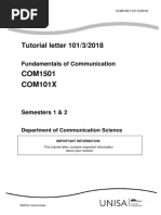 Tutorial Letter 101 (Both) for COM1501 - 2018
