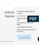 Arithmetic Sequences: Difference"