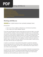Download MS Access - Working With Macros by bogsbest SN3948608 doc pdf
