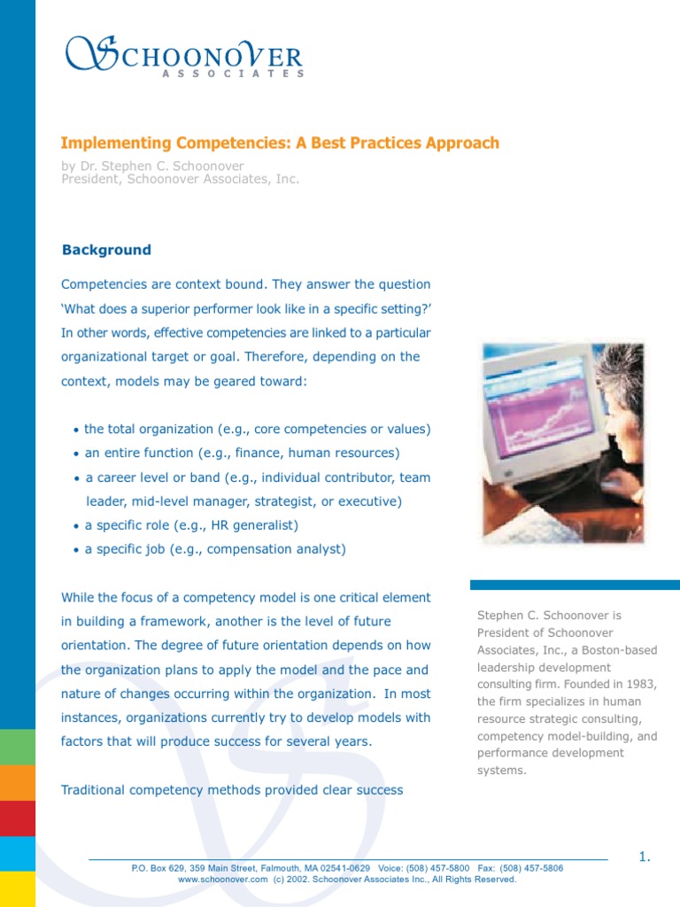 Pdf Implementing Competencies Best Practices Pdf Competence Human