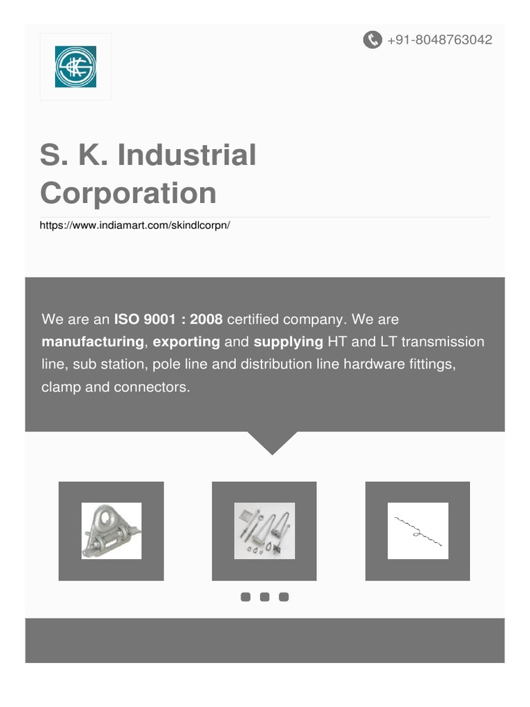 S. K. Industrial Corporation PDF Wire Electrical Connector