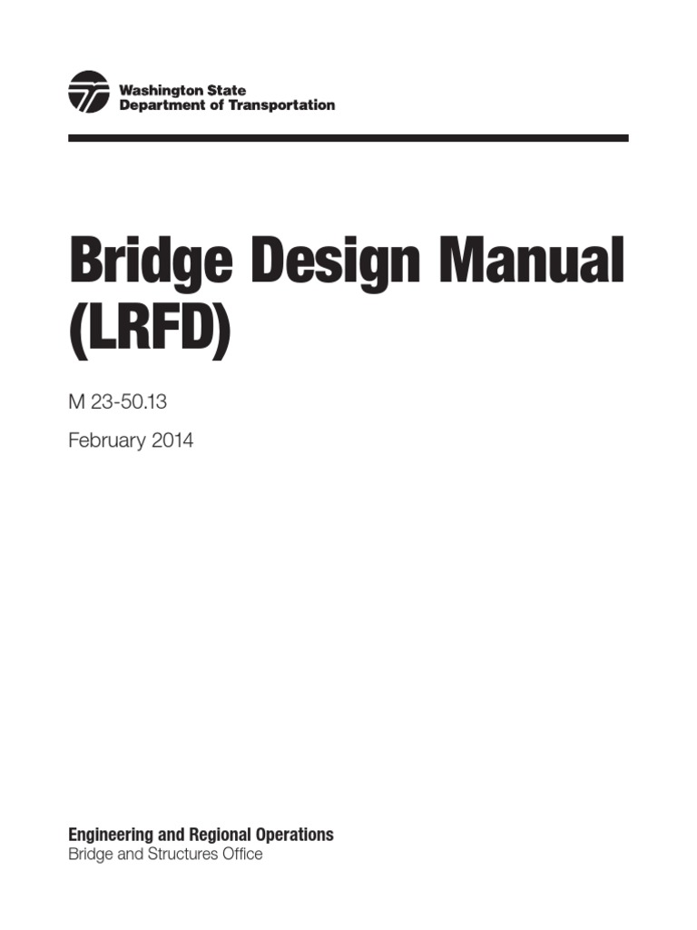 Bridge Design Manual 2014 February PDF Americans With Disabilities