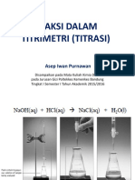 Reaksi DLM Titrasi - Tat Asidi Alkalimetri