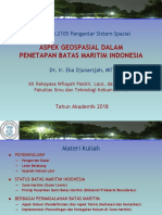 Batas Maritim Indonesia Dan Peran Aspek Teknis PSS 2018