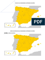 Mapa de Capitales de Las Comunidades Autónomas de España