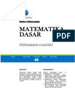 Pertemuan 9 Matematika Dasar