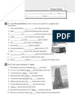 Worksheet 8: Present Perfect