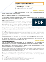 Sujet Philo 1 PDF