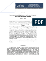 Impact of Accountability Measures On Perceived Counselor Self Efficacy and Student Outcomes