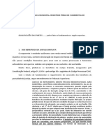 Responsabilidade civil do município por queda de galho em veículo