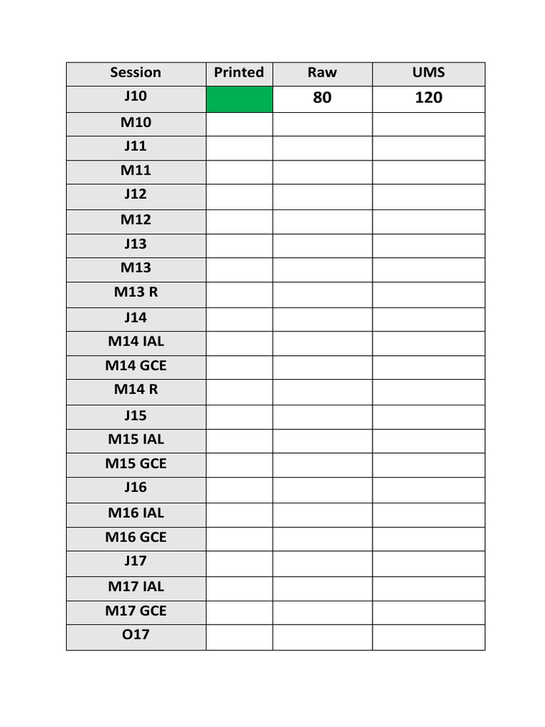 Session Planner | PDF