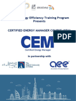 Dubai Energy Efficiency Training Program Presents Certified Energy Manager Course (Cem)