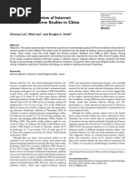 An Empirical Review of Internet Addiction Outcome Studies in China