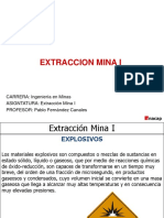 Extraccion Mina I - Explosivos Clases