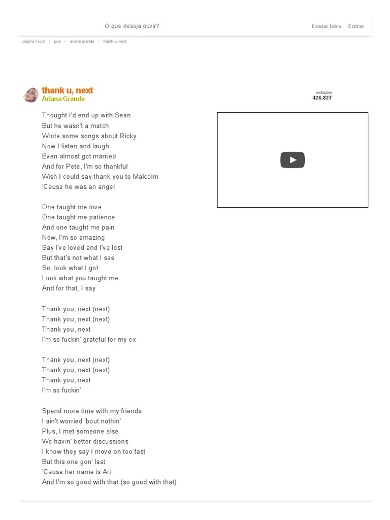 Letra Da Musica Ariana Grande Ariana Grande Lança Música E Fãs