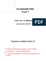 Curs7 Econometrie Regresia Lin MultiplaIII PDF