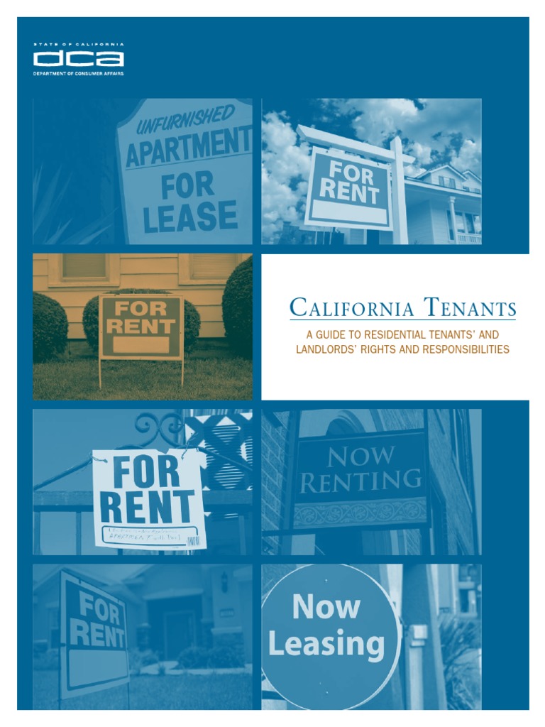 California Tenants Guide PDF Landlord Leasehold Estate
