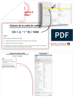 Cálculo de Caída de Voltaje PDF