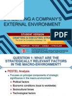 Evaluating A Company'S External Environment: Student Version