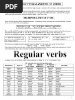 Regular and Irregular Verbs List | PDF | Semantic Units | Grammar