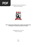 Uma Solução para um Serviço Multi-Tenancy de Autenticação, Autorização e Controle de Acesso de Usuários