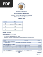 BMIS625_Midterm Examination Structure_Fall 2018 2019