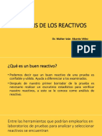 Analisis de Los Reactivos