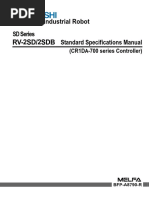 RV 2SD 2SDB Mitsubishi Robot Standard Manual PDF